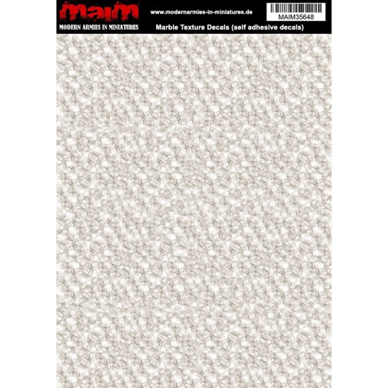 1/35 Marble/Marmor Texture Decals (self adhesive,24cm x 17cm)