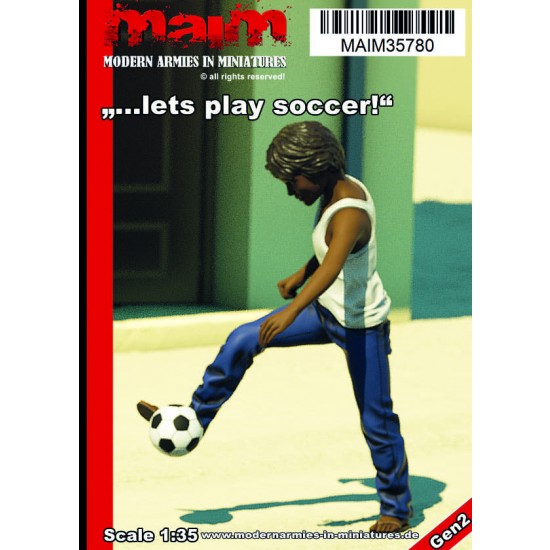 1/35 "Lets Play Soccer!" Boy with Ball