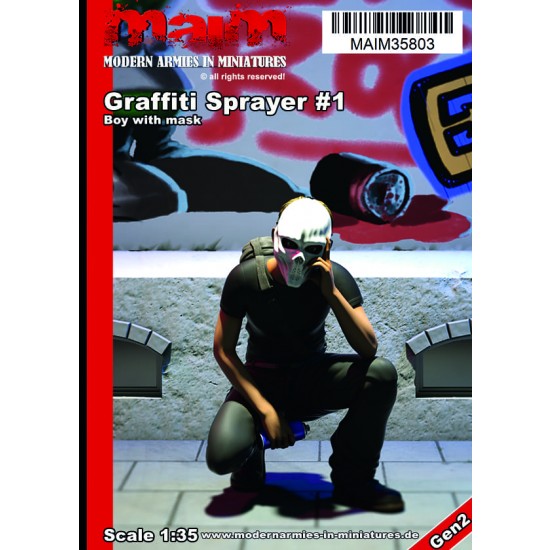 1/35 Graffiti Painter #1 (Boy with mask)