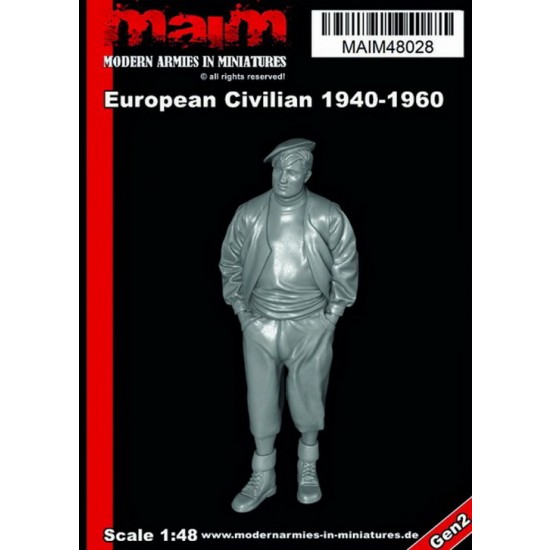 1/48 European Civilian 1940-1960 (resin figure)