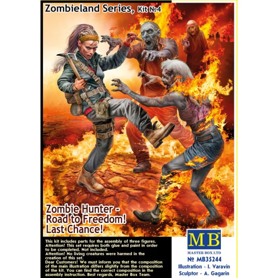 1/35 Zombieland Series Kit No. 4 - Road to Freedom! Last Chance! (3 figures)