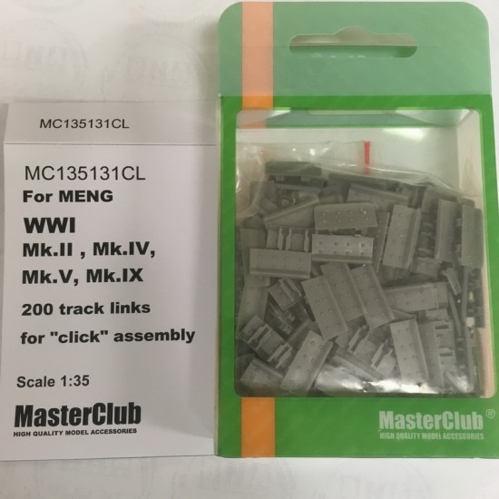 1/35 Tracks for Meng Mk. IV, Mk.II, Mk.V, WIPPET Models