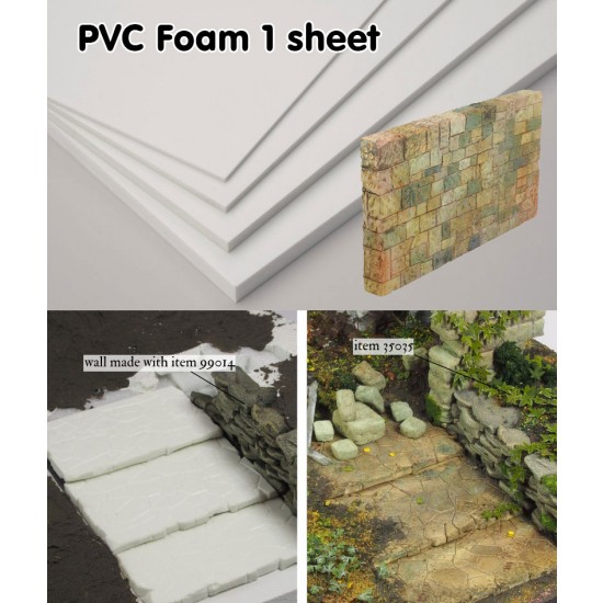 PVC Foam - Thickness: 5mm (0.20"), Size: 25 x 17.5 cm (9.84 x 6.89")