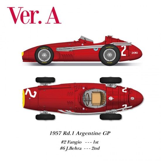 1/20 Full Detail Kit: Maserati 250F Ver.A 1957 Rd.1 Argentine GP Winner #2 /2nd #6