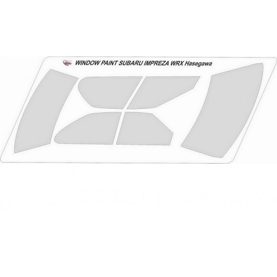 1/24 Subaru Impreza WRX 555 Hasegawa Window Masking for Hasegawa kits