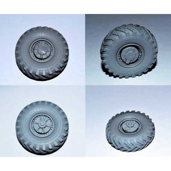 1/35 BRDM-1 Sagged Wheel Set (4pcs) for Trumpeter kits #05596