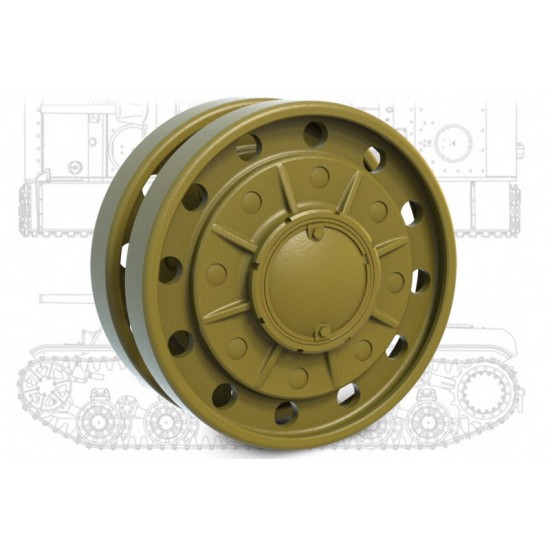 1/35 KV Roadwheel set (Initial, 1939-40) for Zvezda/Tamiya/Trumpeter kits