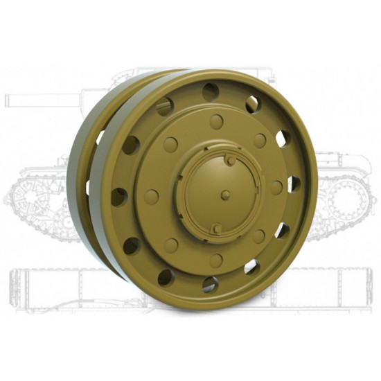 1/35 KV Roadwheel set (Early, 1940) for Zvezda/Tamiya/Trumpeter kits