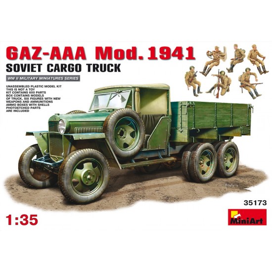 1/35 Soviet Cargo Truck GAZ-AAA Mod.1941 with Crew