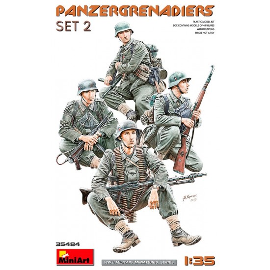 1/35 Panzergrenadiers Set #2 (4 figures)