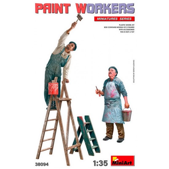 1/35 Paint Workers (2 figures) with Accessories