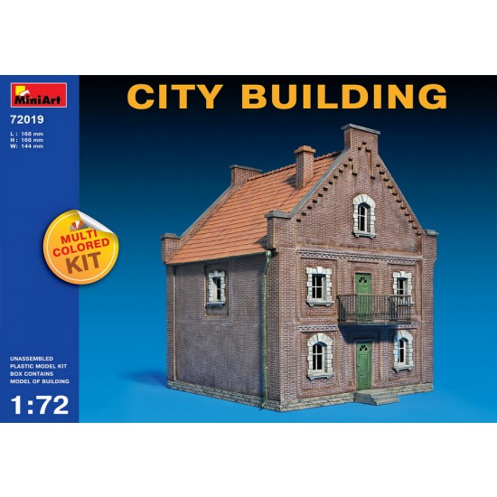 1/72 City Building (Building Size L x H x W: 168mm x 168mm x 144mm)