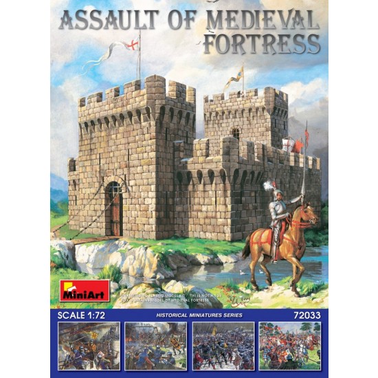 1/72 Assault of Medieval Fortress w/figures