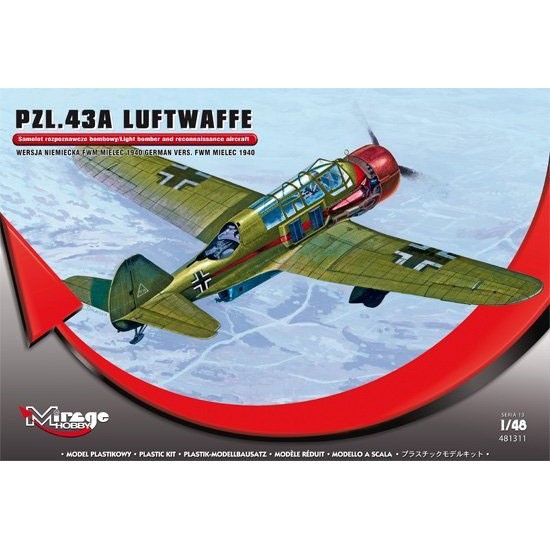 1/48 PZL.43A Luftwaffe 'German Version Mielec 1940'