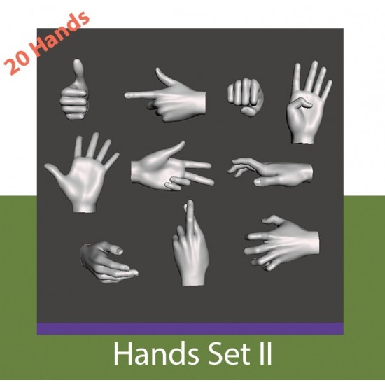 1/35 Hands Set #2