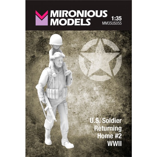 1/35 WWII US Soldier Returning Home #2 (2 figures)