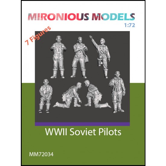 1/72 WWII Russian Pilots (7 figures)