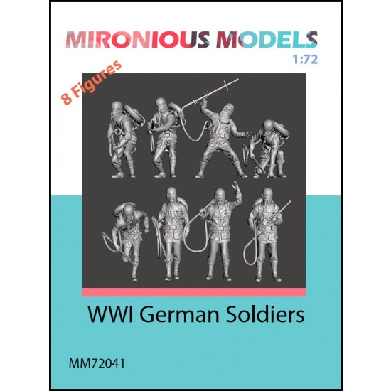 1/72 WWI German Soldiers (8 figures)