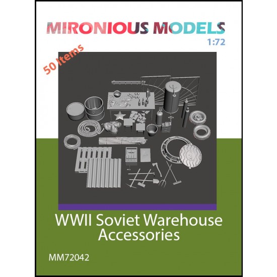 1/72 WWII Soviet Warehouse Accessories (50pcs)