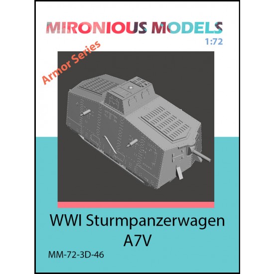 1/72 WWI Sturmpanzerwagen A7V Tank