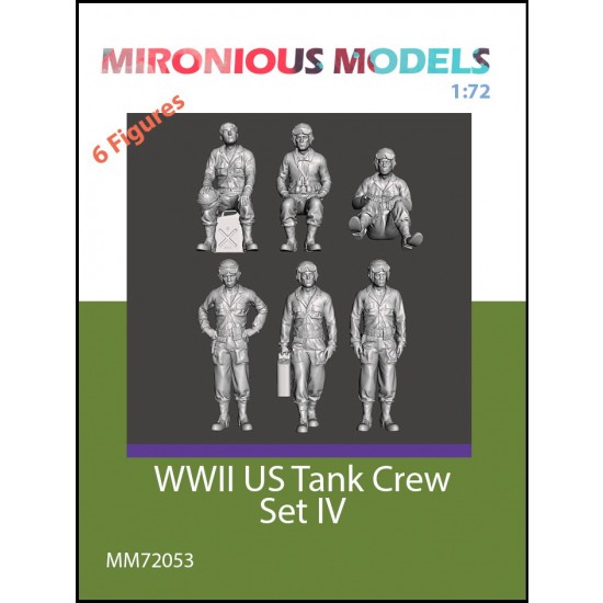 1/72 WWII US Tank Crew Set IV (6 figures)