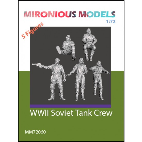 1/72 WWII Soviet Tank Crew (5 figures)