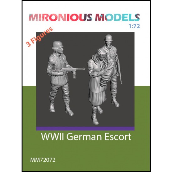 1/72 WWII German Escort (3 figures)