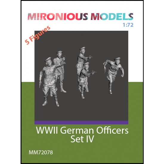 1/72 WWII German Officers Set IV (5 figures)