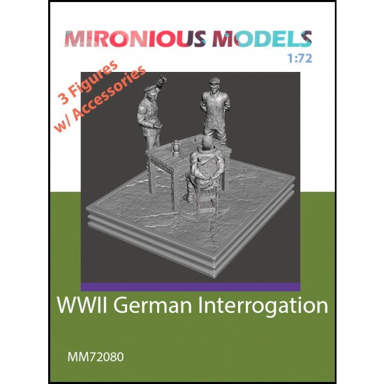 1/72 WWII German Interrogation (3 figures with accessories)