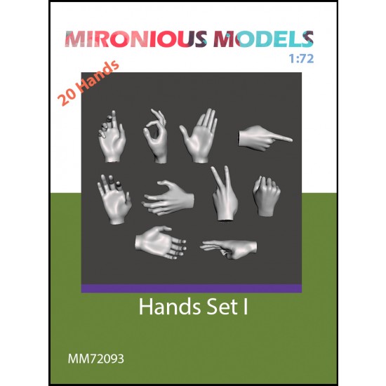 1/72 Hands Set I (20pcs)