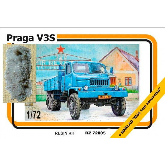 1/72 Praga V3S Truck with Cargo (Sand and Man)