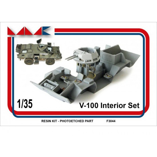 1/35 V-100 Detail Set (interior, wheels & gun)