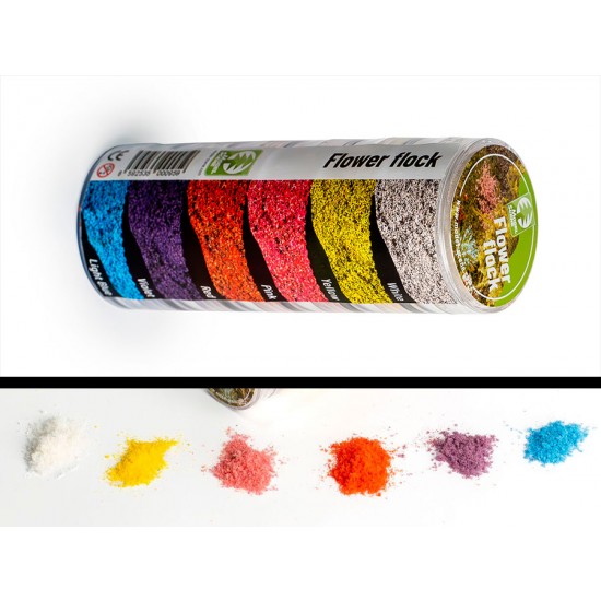 Static Grass Miniatures - Flower Flocks (6 colours)