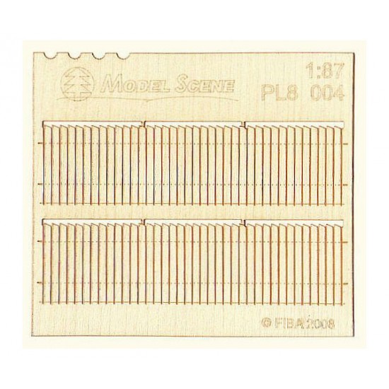 HO Scale 1/87 Saw Toothed Privacy Fence Type 4