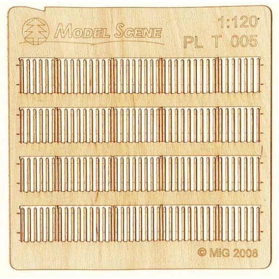 1/120 Picket Fence - Medium Plank Type 5