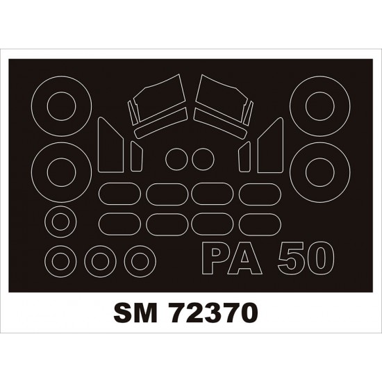 1/72 Percival P.50 Sea Prince Canopy Masks for Valom kits