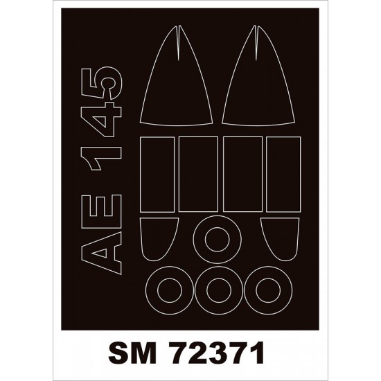 1/72 Aero Ae-145 Canopy Masks for Kovozavody Prostejov (KP)