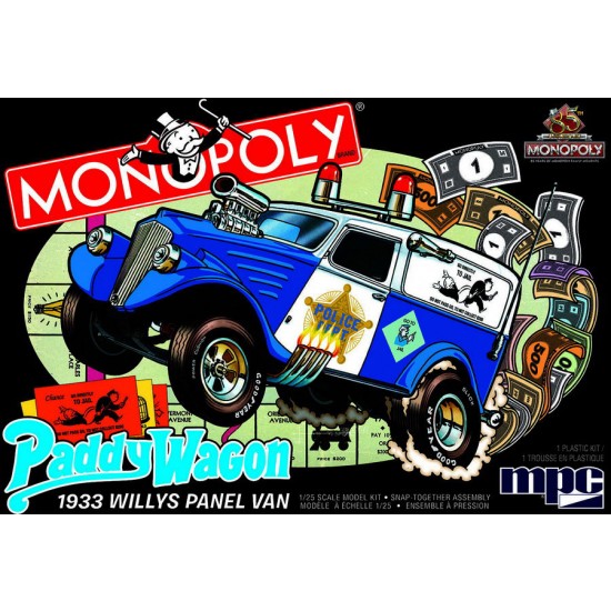 1/25 1933 Willys Panel Paddy Wagon (Monopoly) 2T