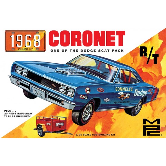 1/25 1968 Dodge Coronet Hardtop with Trailer