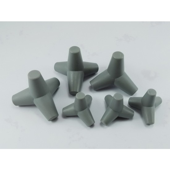 1/48 Tetrapods Blocks Mix (Trident Anti-Tank Obstacle, 6pcs)