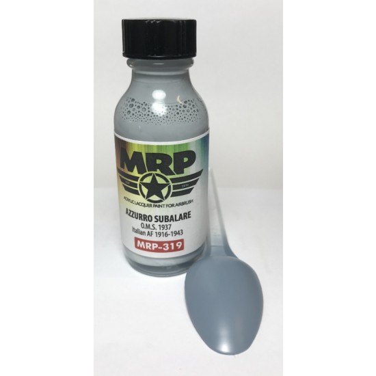 Acrylic Lacquer Paint - Azzurro Subalare OMS 1937 30ml