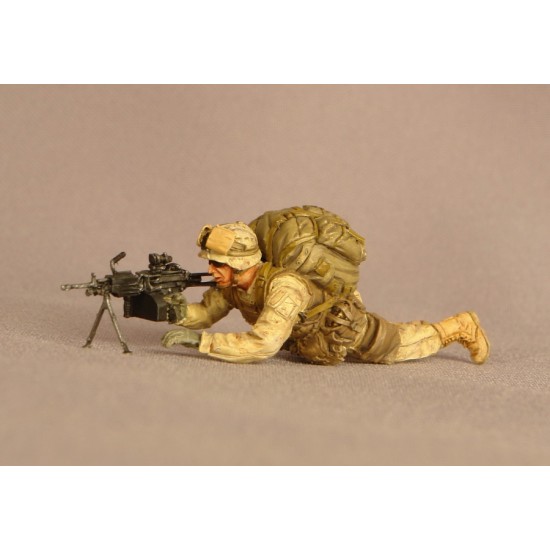 1/35 American Machine Gunner in Iraq 2005