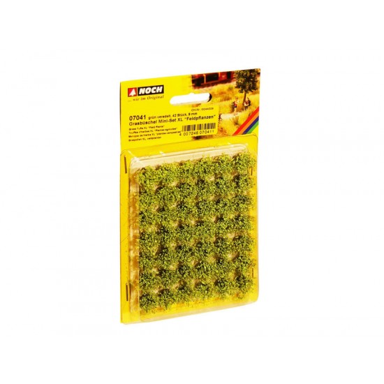 Grass Tufts XL "Field Plants" (green, 42pcs, 12mm)