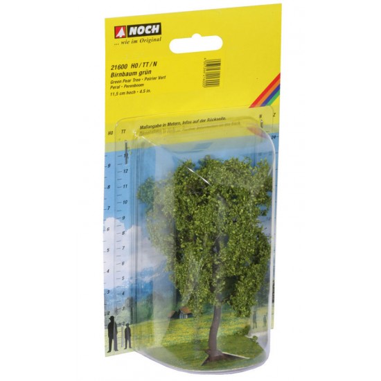 HO,TT,N Scale Pear Tree (green, 115mm high)