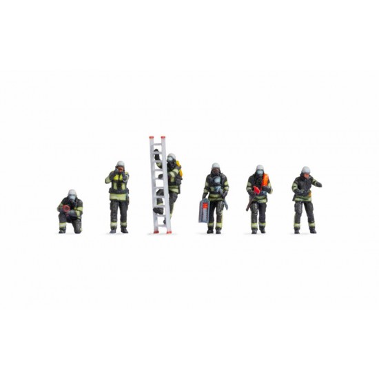 N 1/160 Fire Brigade (6 Full Colour 3D Printing Figures)