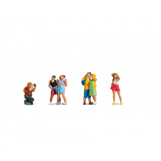 N 1/160 Tourists (6 assembled and painted figures)