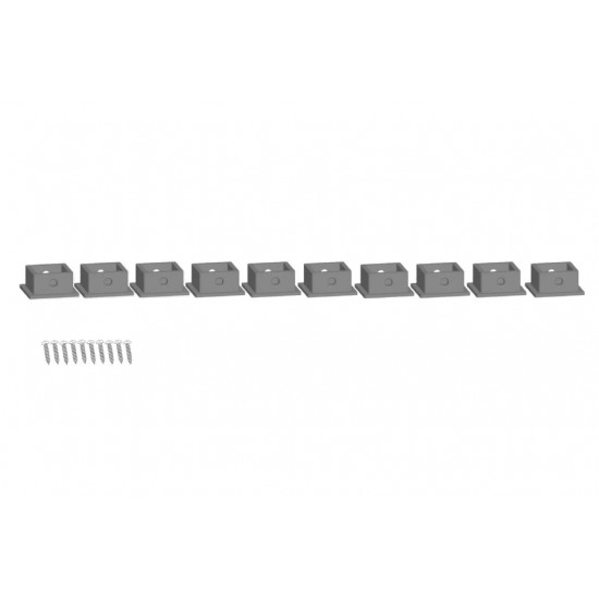 HO, TT, N Scale Easy-Track Railway - Base Plate (10pcs, 16 mm x 16 mm x 1 mm)