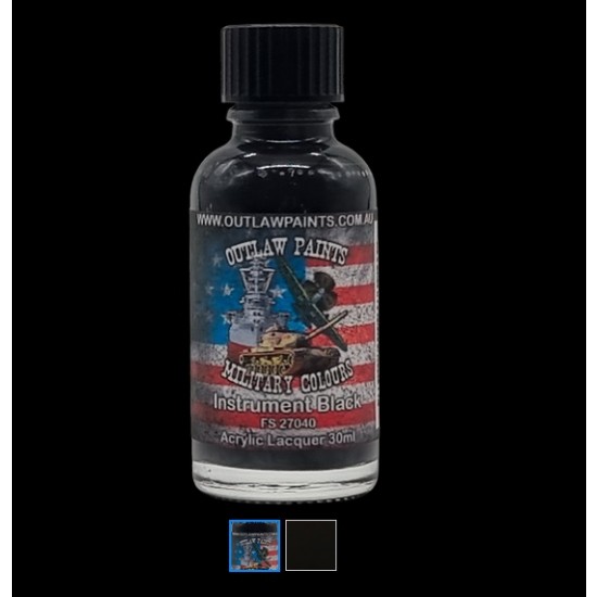 US Military Colour - #Instrument Black FS27040 (30ml, acrylic lacquer)