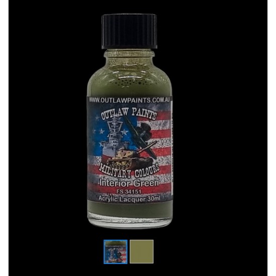 US Military Colour - #Interior Green OP43 FS34272 (30ml, acrylic lacquer)