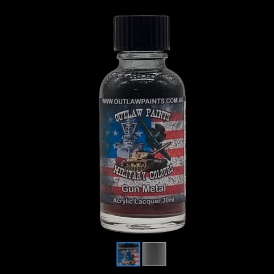 US Military Colour - #Gun Metal (30ml, acrylic lacquer)